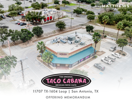 Taco Cabana | 11707 Tx-1604 Loop, San Antonio, TX