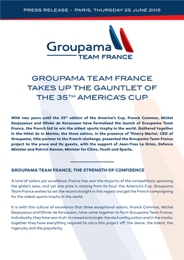 EN-Communiqué De Presse Groupama Team France