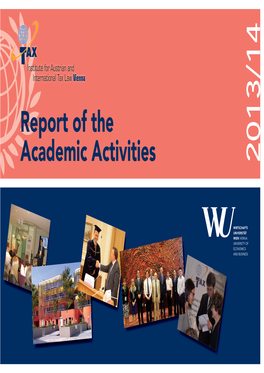 Report of the Academic Activities