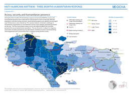 Hurricane Matthew - Three Months Humanitarian Response