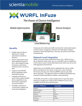 WURFL Infuze the Power of Device Intelligence