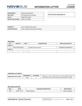 Li 3402E Information Letter