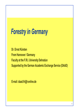 Forestry in Germany