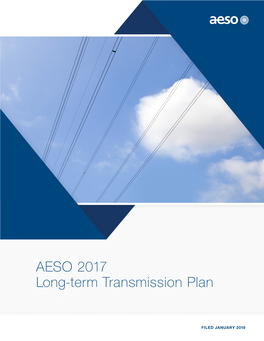 AESO 2017 Long-Term Transmission Plan