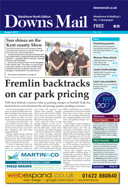 Fremlin Backtracks on Car Park Pricing