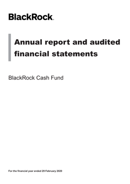 Annual Report and Audited Financial Statements