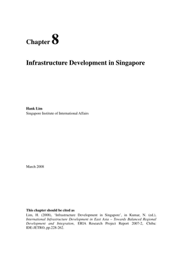 Chapter 8 Infrastructure Development in Singapore