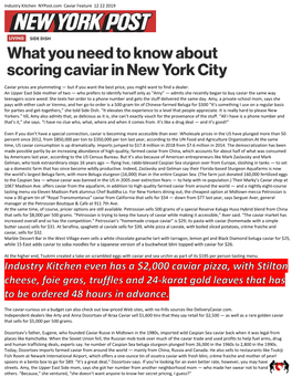 Industry Kitchen Nypost.Com Caviar Feature 12 22 2019