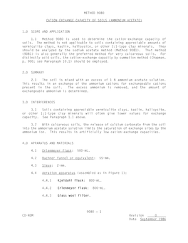 Cation-Exchange Capacity of Soils (Ammonium Acetate)