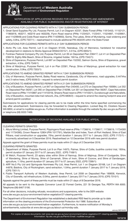 Government of Western Australia Department of Environment Regulation