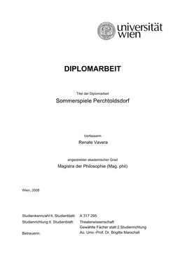 Diplomarbeit