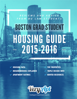 Boston Grad Student Housing Guide 2015-2016