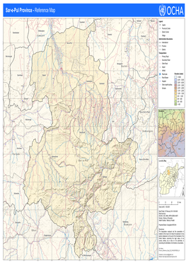 Sar-E-Pul Province - Reference Map