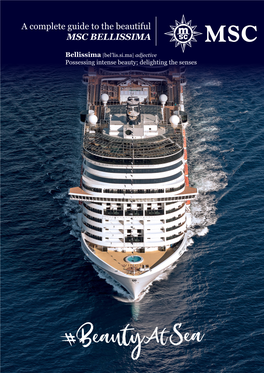 A Complete Guide to the Beautiful MSC BELLISSIMA