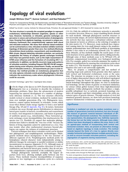 Topology of Viral Evolution