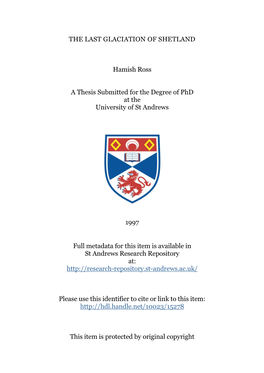Hamish Ross Phd Thesis