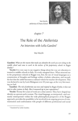 The Role of the Atelierista an Interview with Leila Gandini*