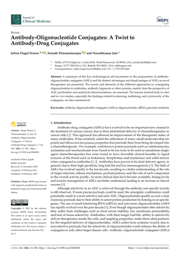 Antibody-Oligonucleotide Conjugates: a Twist to Antibody-Drug Conjugates