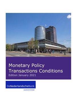 Monetary Policy Transactions Conditions
