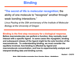 Ligand Binding