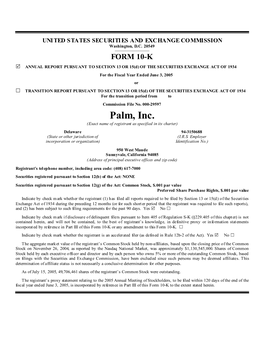Palm, Inc. (Exact Name of Registrant As Specified in Its Charter)