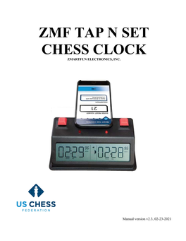 Zmf Tap N Set Chess Clock