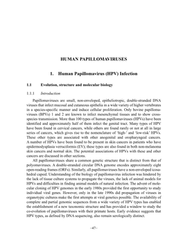 Human Papillomavirus (HPV) Infection