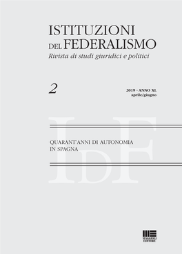 ISTITUZIONI DEL FEDERALISMO Rivista Di Studi Giuridici E Politici