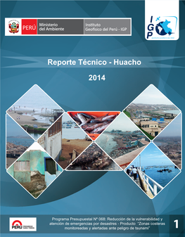 Reporte Técnico “Zonas Costeras Monitoreadas Y (I) Fortalecer El Sistema Integral De Procesamiento De Información a Alertadas Ante Peligro De Tsunamis - Huacho”