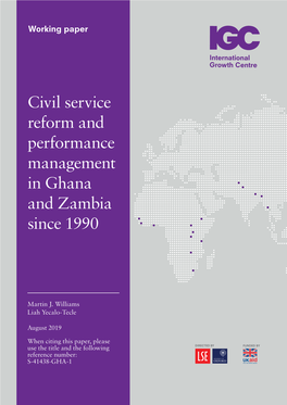 Civil Service Reform and Performance Management in Ghana and Zambia Since 1990