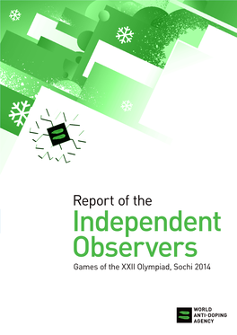 Report of the Independent Observers Games of the XXII Olympiad, Sochi 2014