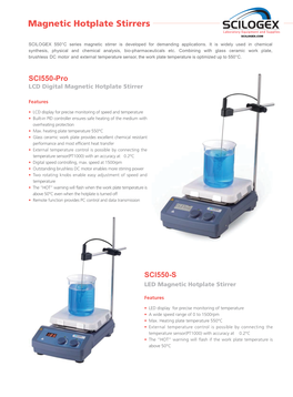 Magnetic Hotplate Stirrers