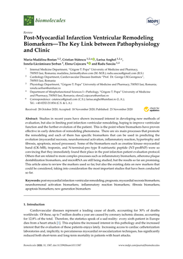 Post-Myocardial Infarction Ventricular Remodeling Biomarkers—The Key Link Between Pathophysiology and Clinic