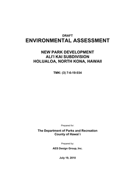 Environmental Assessment