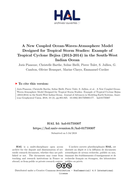 A New Coupled Ocean-Waves-Atmosphere Model