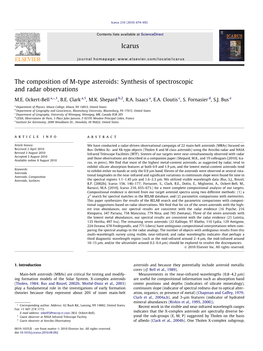 The Composition of M-Type Asteroids: Synthesis of Spectroscopic and Radar Observations