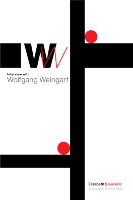 Wolfgang Weingart