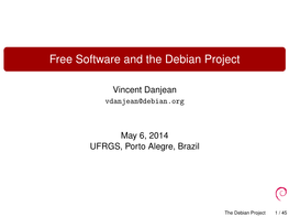 Free Software and the Debian Project