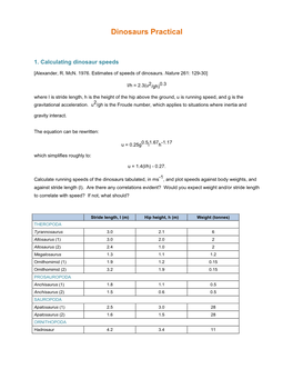 Dinosaurs Practical