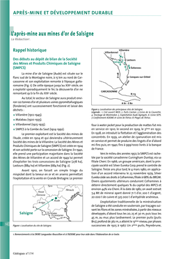 Après-Mine Et Développement Durable L'après-Mine Aux Mines D'or De