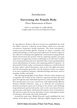 Governing the Female Body Three Dimensions of Power