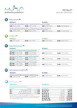 Preisblatt Gültig Ab 1