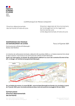 Zone De Travaux Du 11 Janvier Au 16 Mars