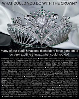 Official State Finalist Packets for Miss New York Teen