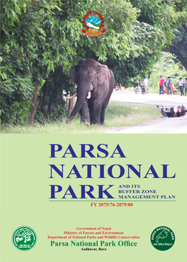 Parsa National Park and Its Buffer Zone Management Plan