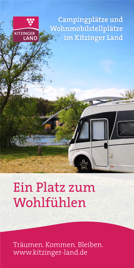 Campingplätze Und Wohnmobilstellplätze Im Kitzinger Land