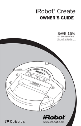 Irobot® Create Owner’S Guide