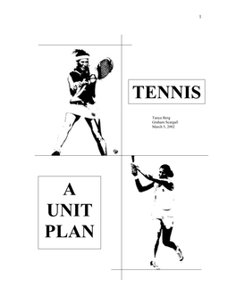 Tennis a Unit Plan