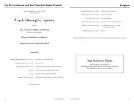 Angela Gheorghiu, Soprano Pietro Mascagni (1863–1945) Intermezzo from Cavalleria Rusticana