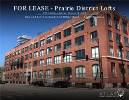 FOR LEASE - Prairie District Lofts 1727 S